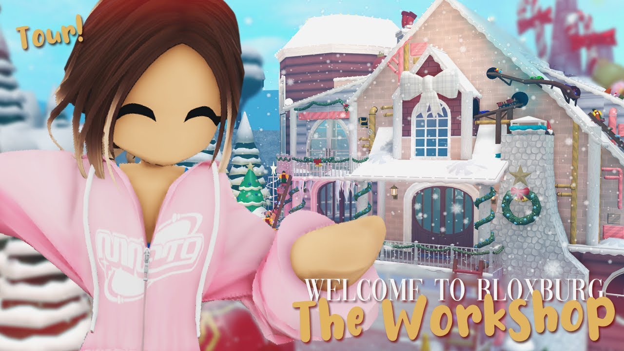 let's tour my christmas build! The Elf Workshop in bloxburg