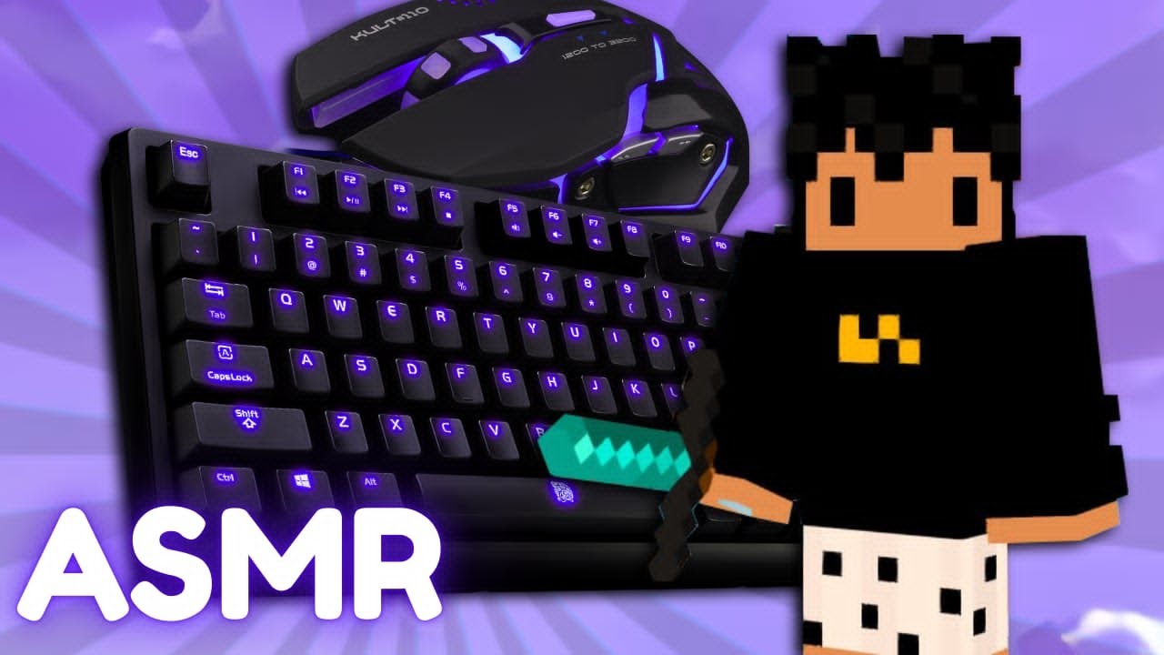 Minecraft Bedwars ASMR Keyboard and Mouse (Minecraft 1.8.9 bedwars)