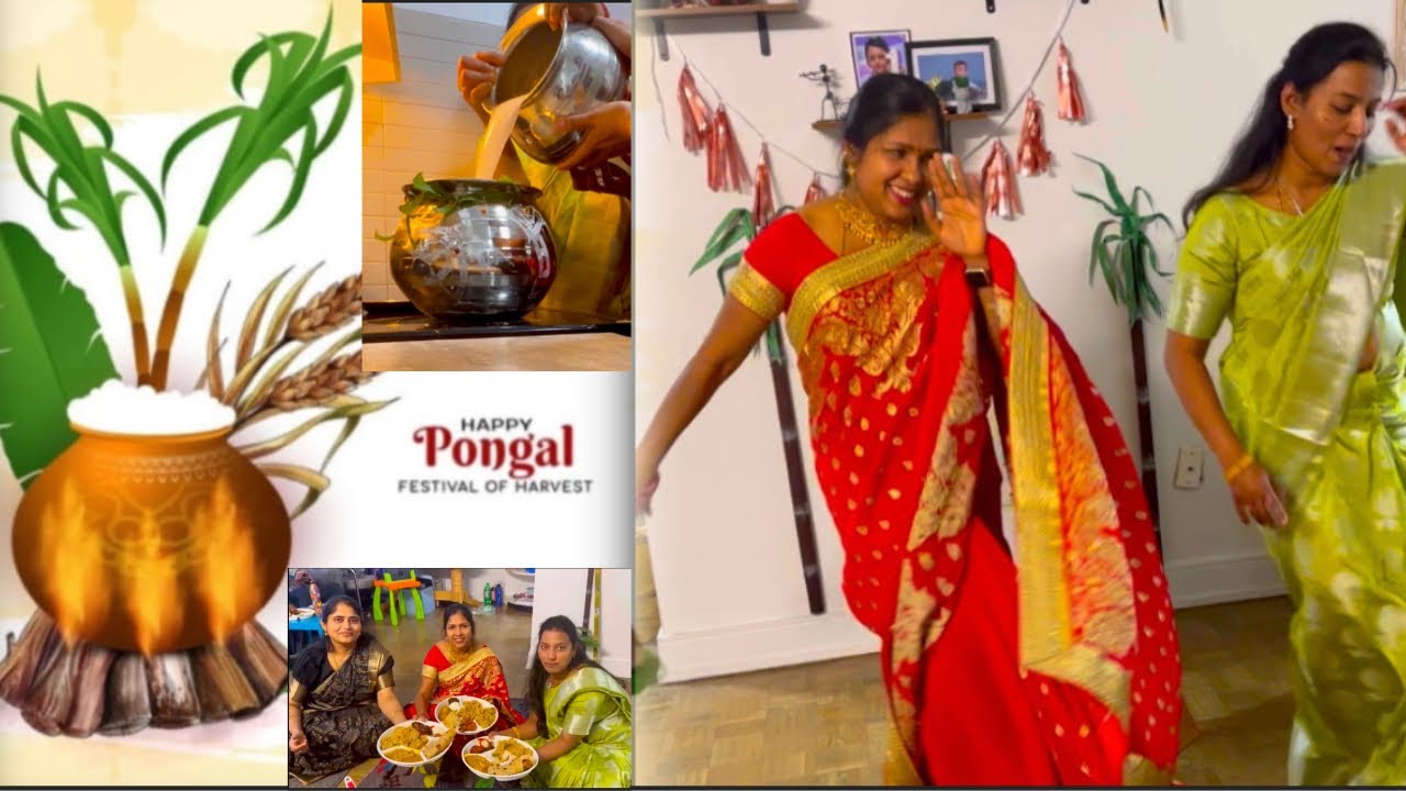 Pongalo pongal from Canada/pongal celebration vlog with friends/ family pongal celebration in Canada