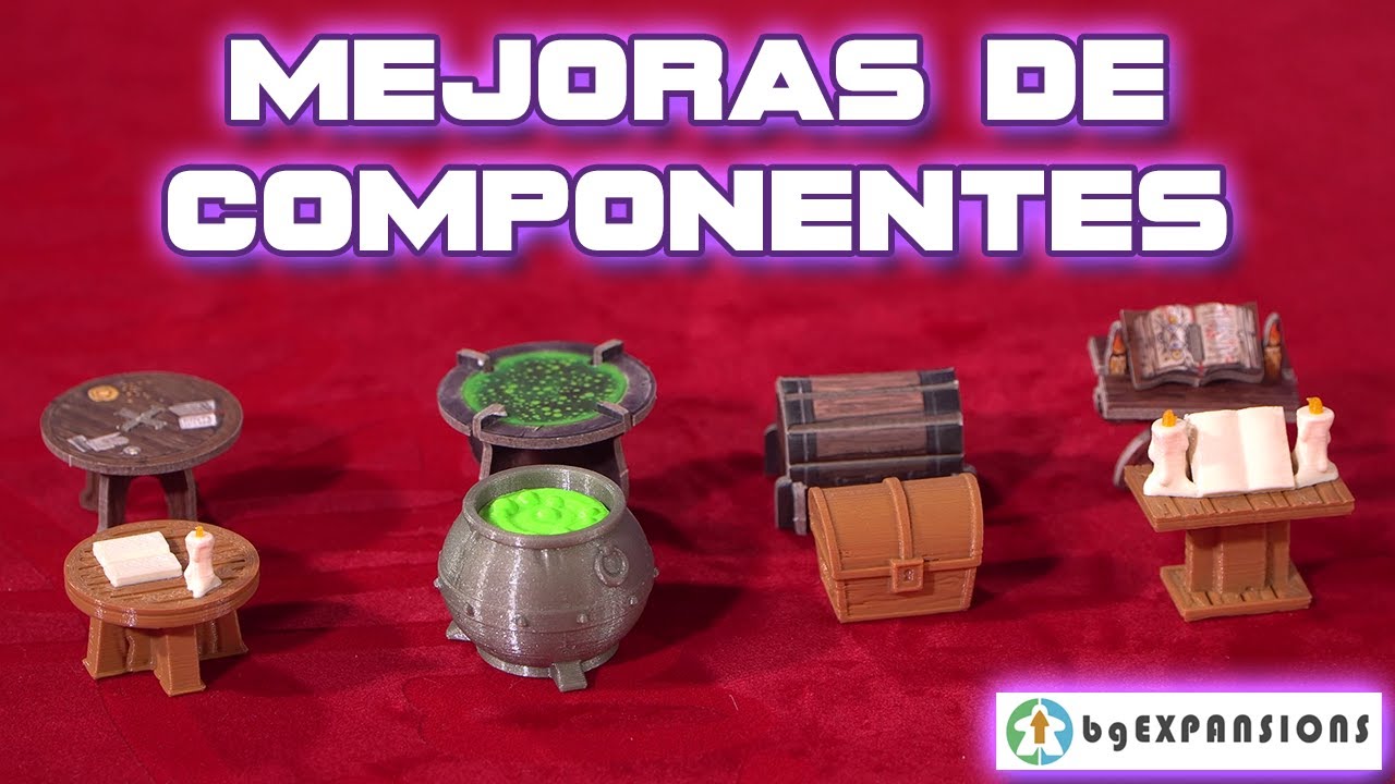 Mejoras de componentes de juegos de mesa con BGExpansions