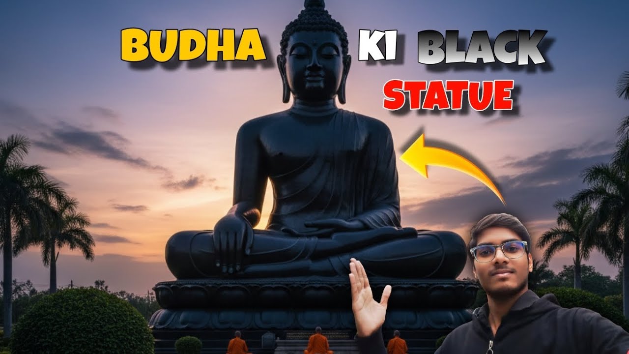 Yaha hai BUDHA ki BLACK statue 🗿🧐 #todayvlog 