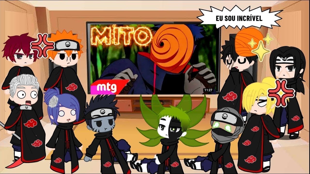 AKATSUKI react AS MITAGENS DO TOBI OBITO 💥❤️ °AS INCRÍVEIS MITAGENS DO TOBI