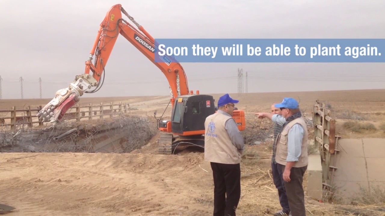 Iraq irrigation project: Demining and repair initiative restores key irrigation canals near Mosul