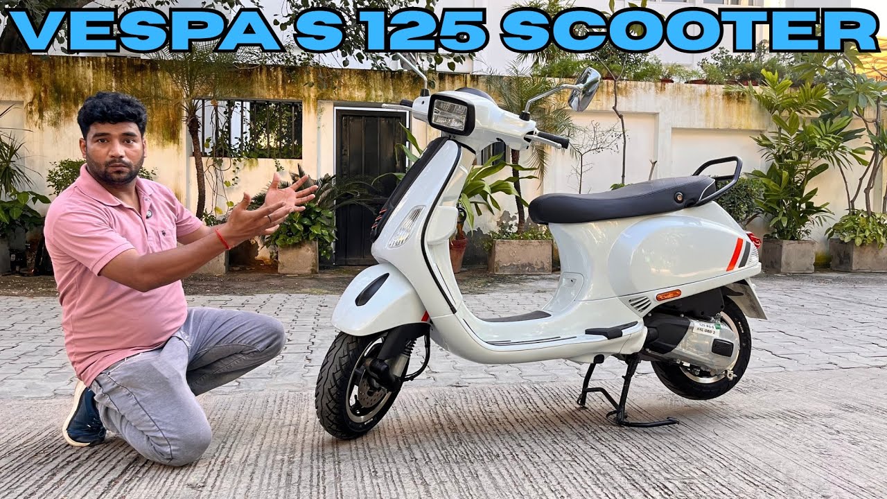 Vespa S 125 New Scooter 2025 Model Detailed Review On Road Price & All Features Easy Explain !