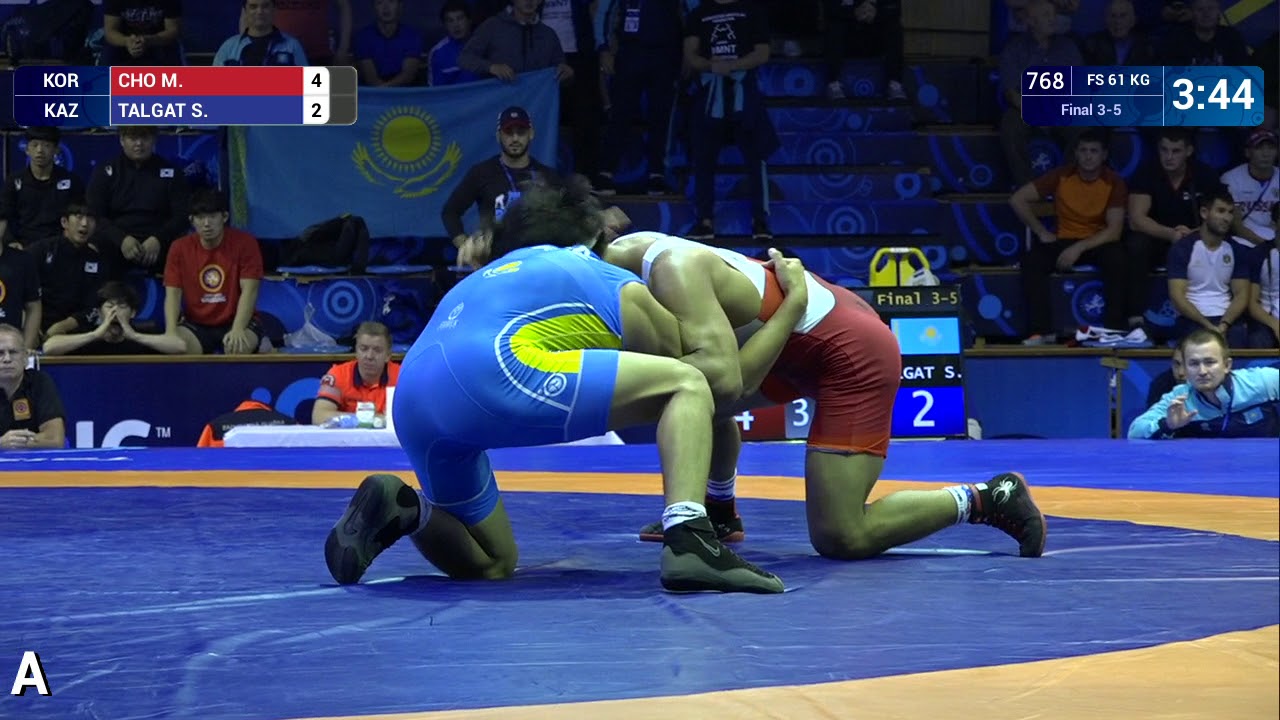 BRONZE FS - 61 kg: M. CHO (KOR) v. S. TALGAT (KAZ)