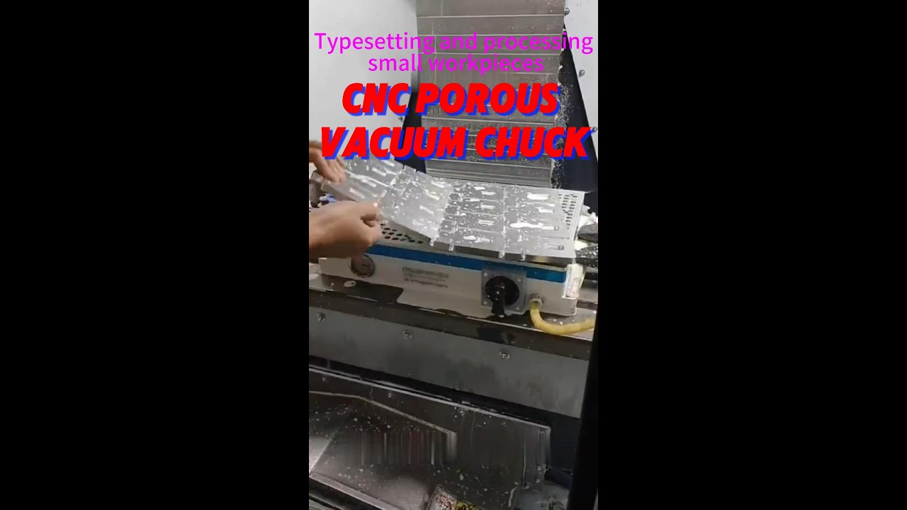 CNC Porous  Vacuum Chuck, Typesetting and processing small workpieces.#VacuumChuck #CNCmachining