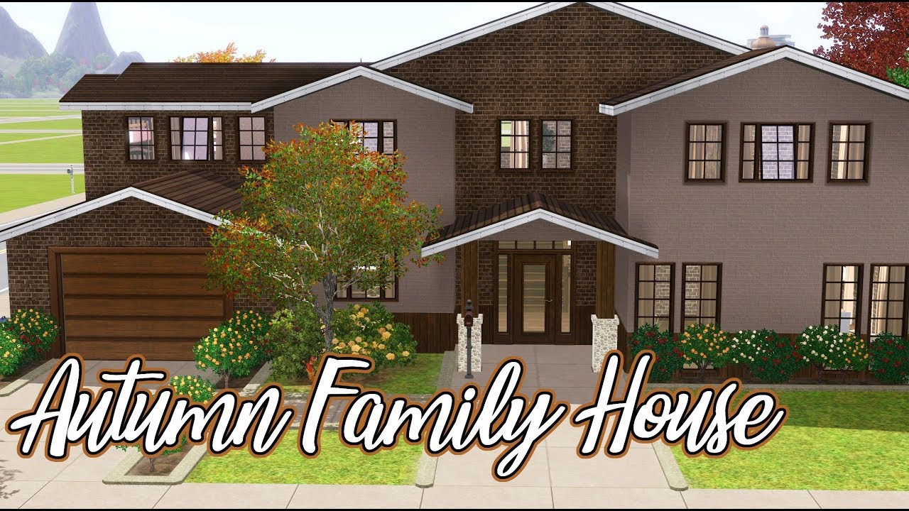 AUTUMN FAMILY HOUSE // Sims 3 Speed Build