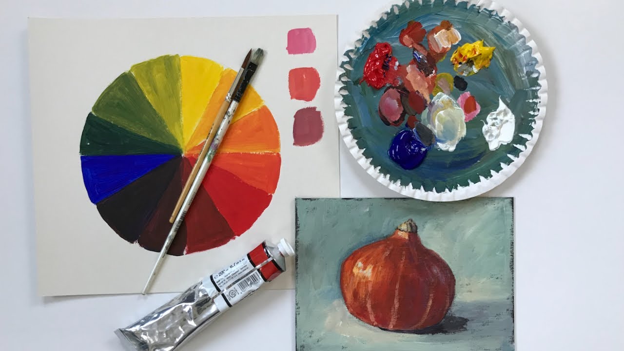 Acrylmalerei für absolute Anfänger: das Material, kleine Farblehre und erstes Stillleben
