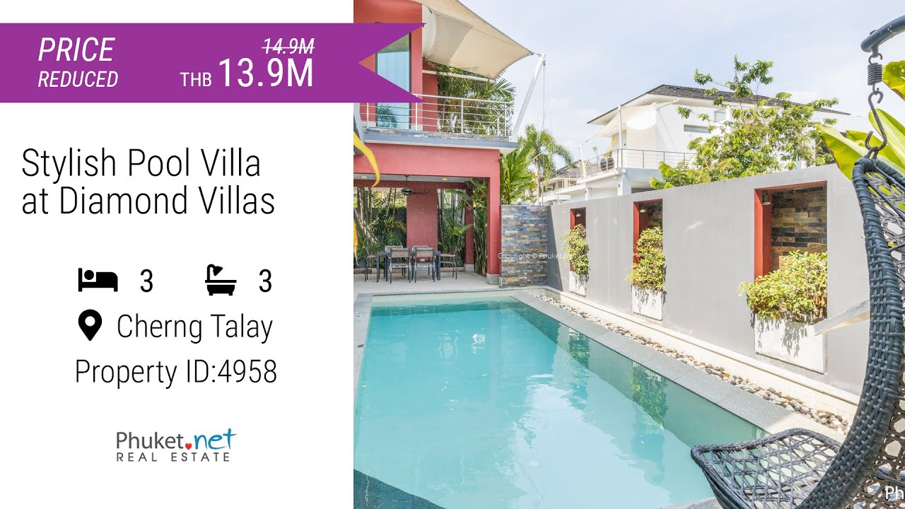 Villas For Sale: Stylish Pool Villa at Diamond Villas Pasak - Phuket.Net Real Estate