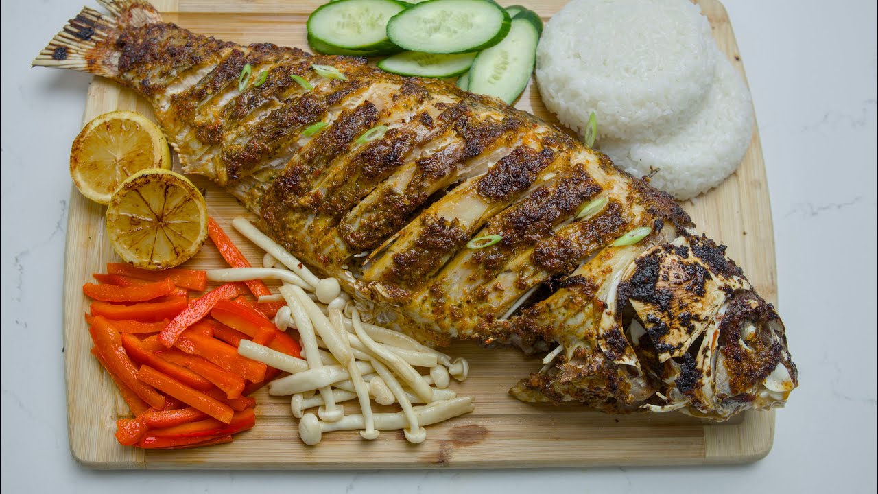 Oven baked 6 pound fish