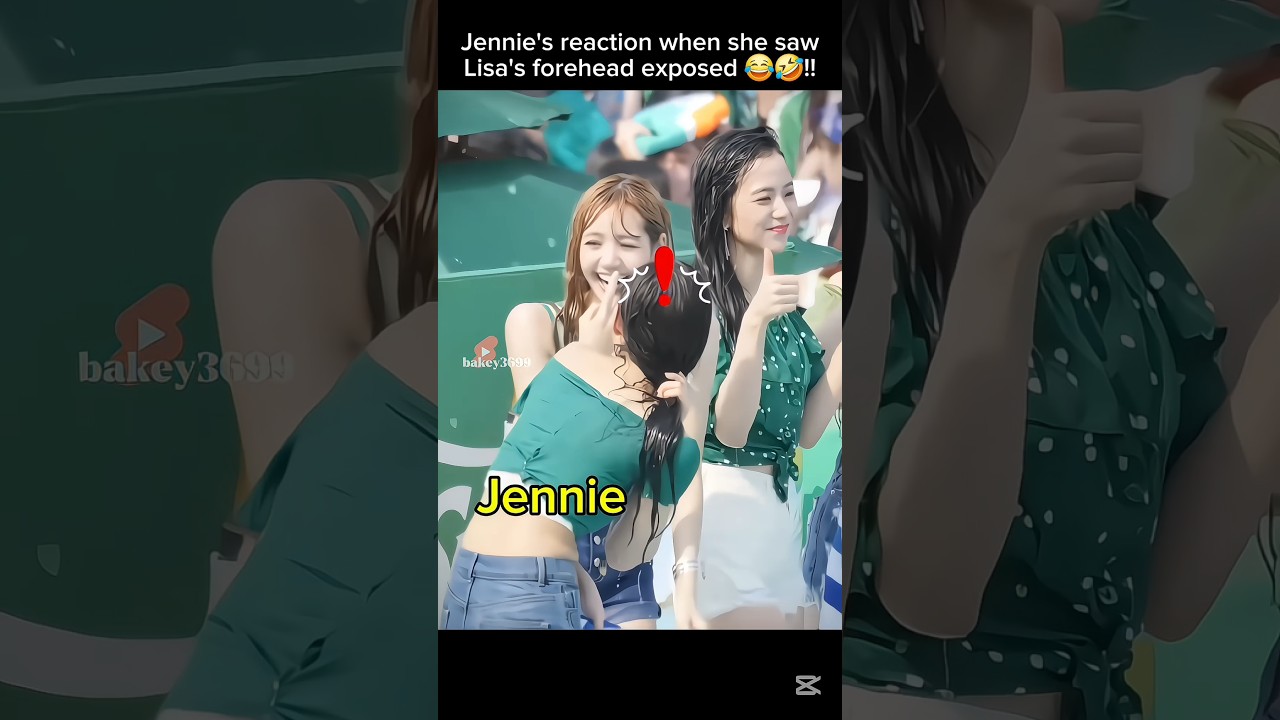 When Lisa's forehead exposed 😂 #jennie #lisa #jisoo #fypシ