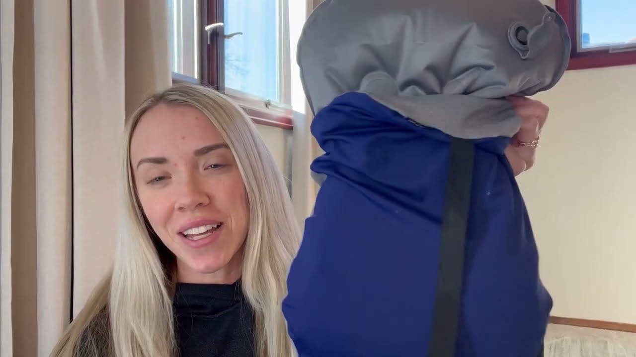 COMPACT INFLATABLE neck pillow travel flying camping #ad