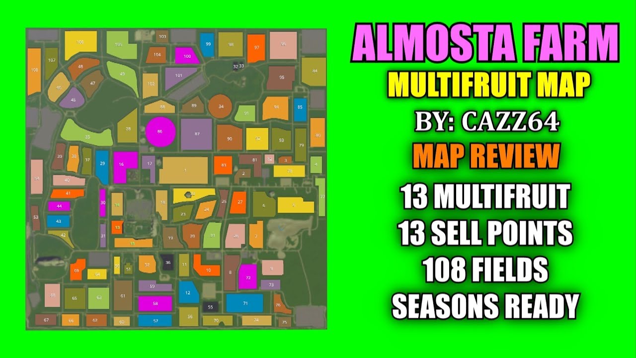 Almosta Farm Multifruit Map (Updated Link v1.2) 