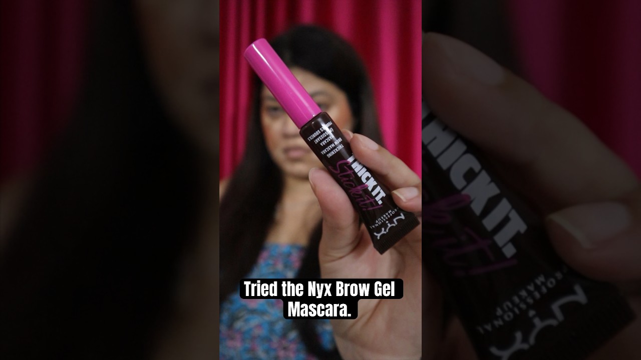 Nyx Cosmetics Long Wear Thick It Stick It Brow Gel Mascara. @nyxcosmetics #makeup #shortsindia
