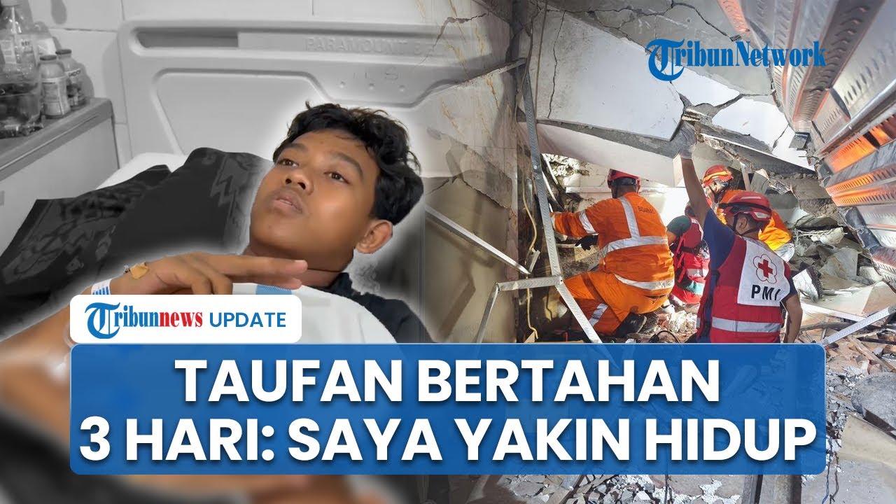Kisah Taufan Diselamatkan Usai 3 Hari Terjebak Runtuhan Ponpes Al Khoziny: Saya Yakin Bisa Hidup