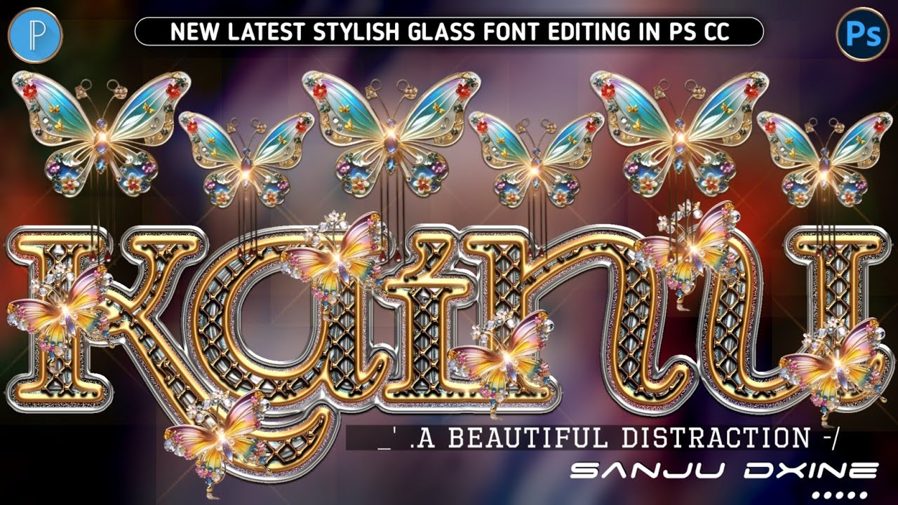 Glass font Editing | Glass Font Dp Editing | New Stylish Glass Font Editing | Latest Glass Font Edit