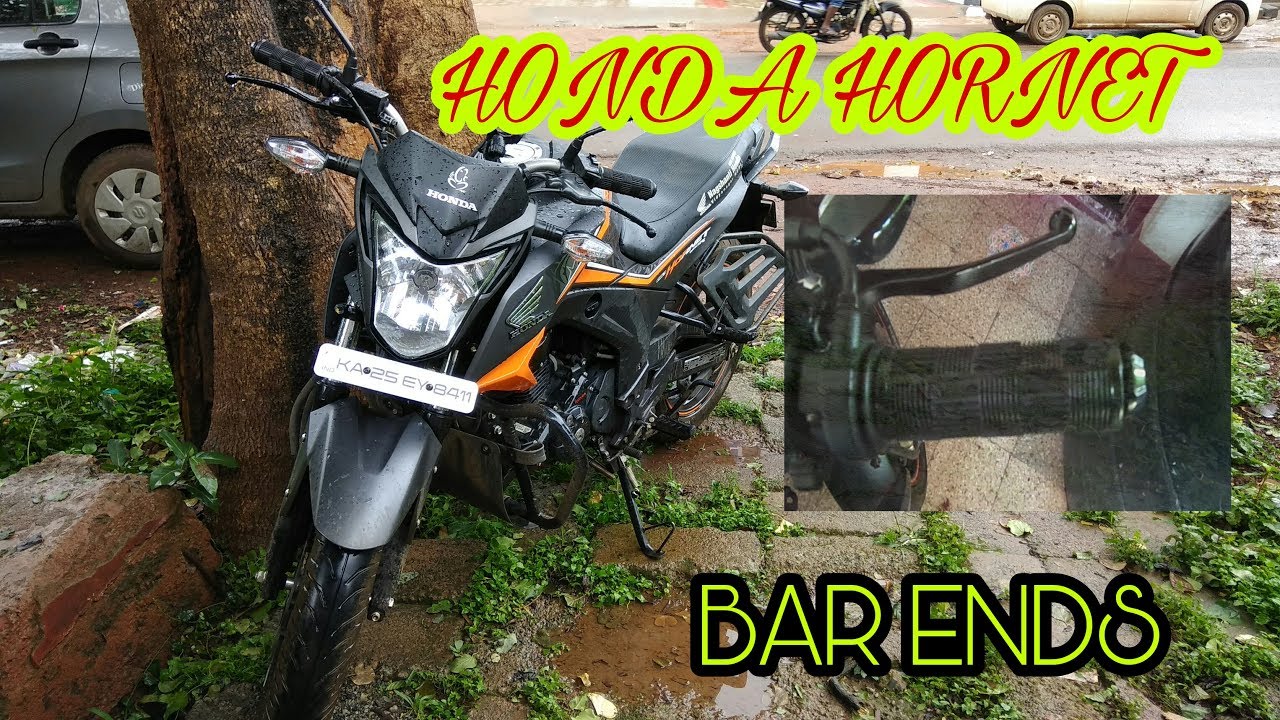 Modification of handle bar ends of Honda Hornet 160r  with FZ bar ends