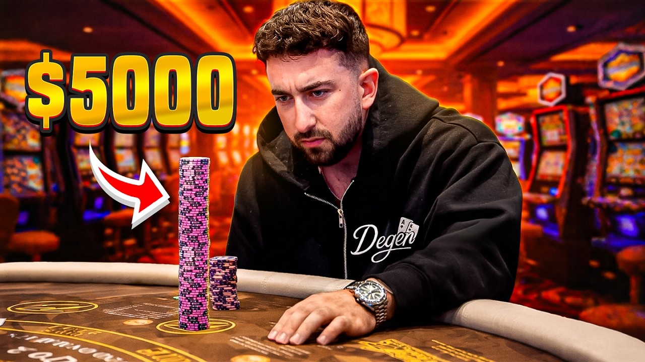 MASSIVE BETS PLAYING HIGH LIMIT BLACKJACK! ($5,000 HAND)