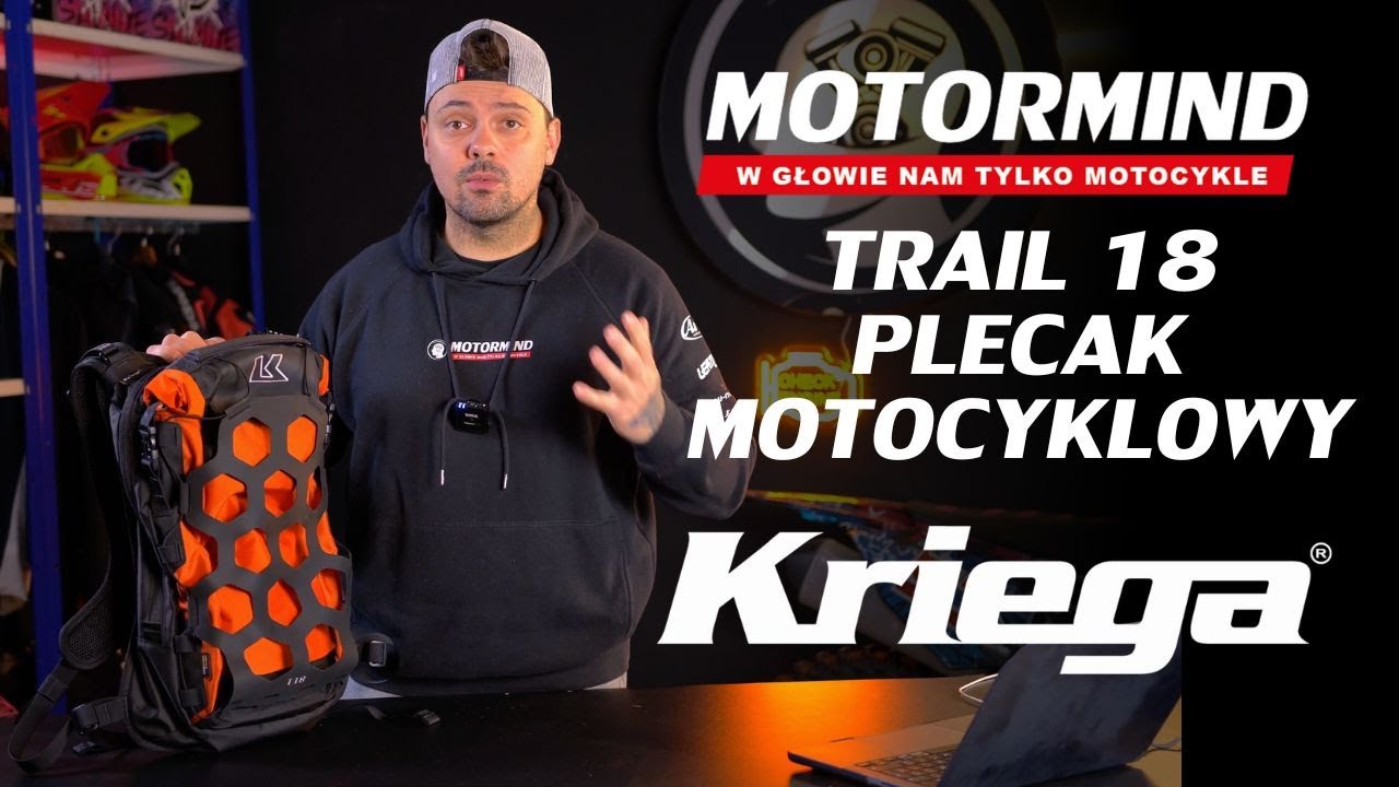 Kriega Trail18 - plecak motocyklowy z 10 letnią gwarancją