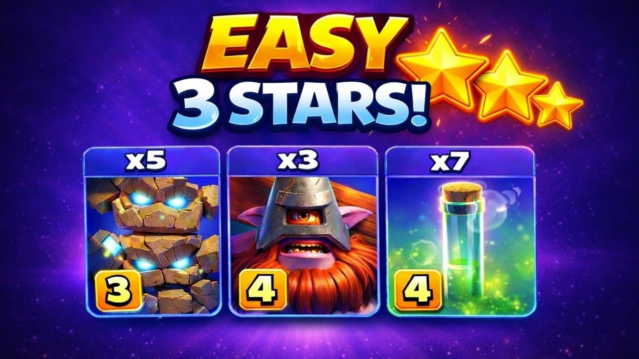 TH18 Easy 3 Star Attacks with Throwers & Meteor Golems | Clash of Clans
