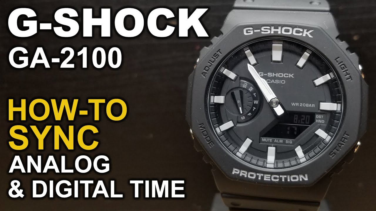 Gshock GA 2100 - Adjusting watch hands