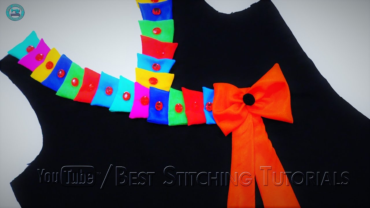 Colorful Neck Design for Kameez (Kurti)