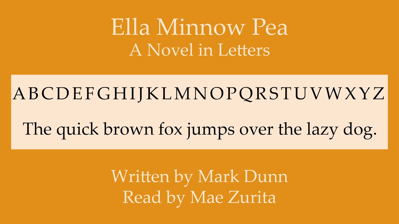 Ella Minnow Pea: A Novel in Letters | Audiobook Read by Mae Zurita