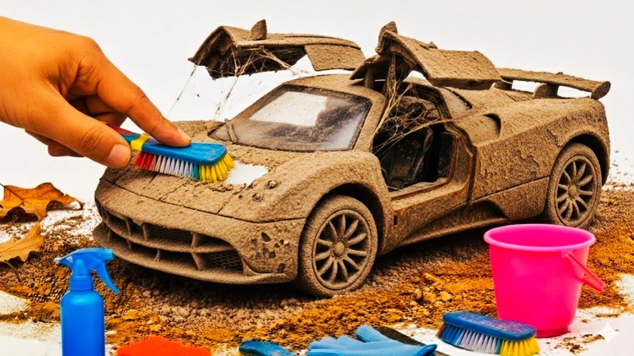 Satisfying ASMR Deep Cleaning: Restoring a 1:24 Scale Super car