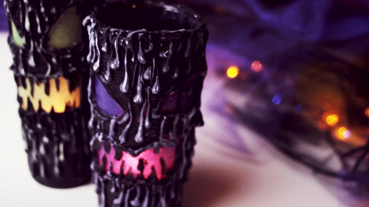 DIY Halloween Laternen | Gruselige Halloween Deko selber basteln!