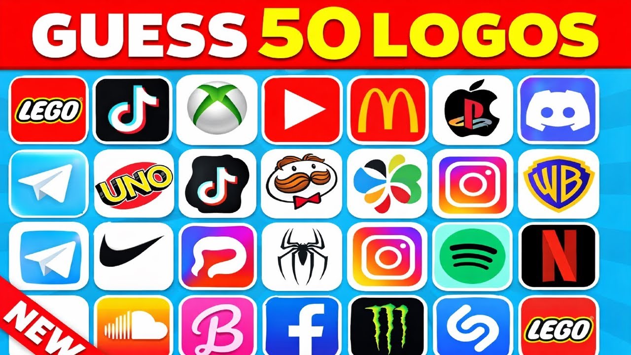 Guess the Logo in 3 Seconds | 50 Famous Logos | Logo Quiz 2026