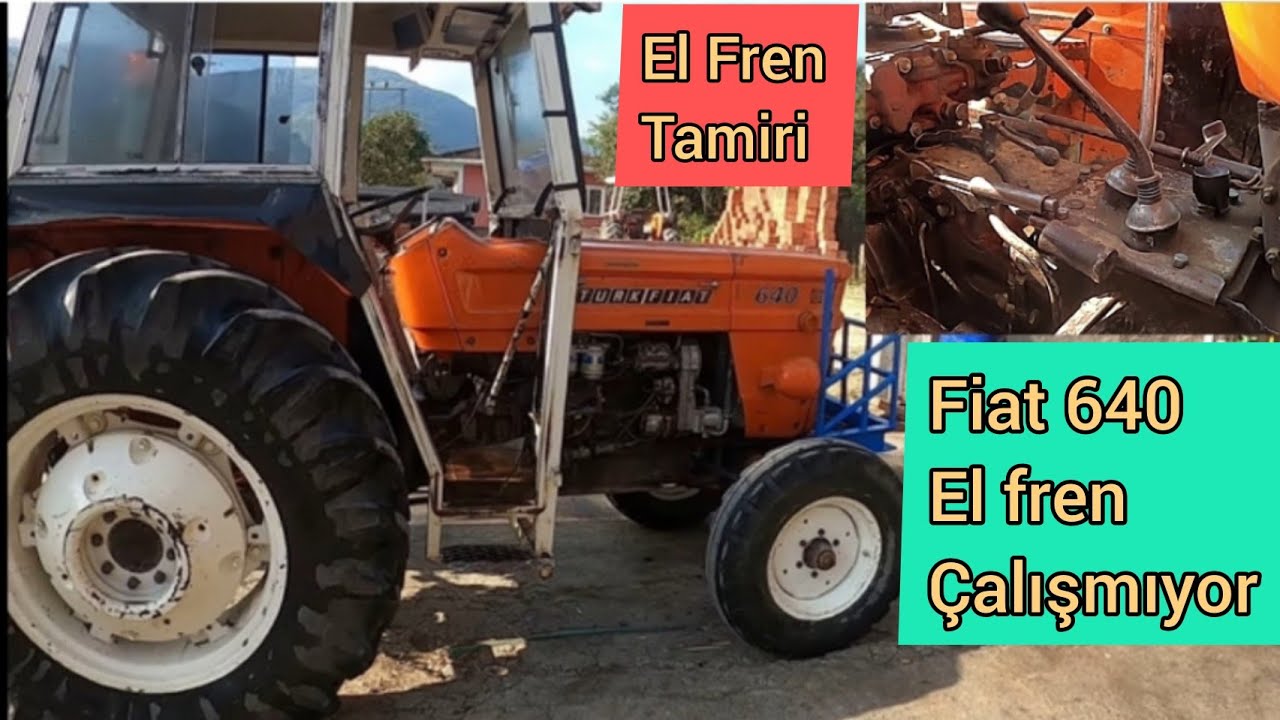 Fiat 640 Efsane Traktör El Fren Kolu Tamiri Nasıl yapılır / El Fren Tamiri Basit işlem