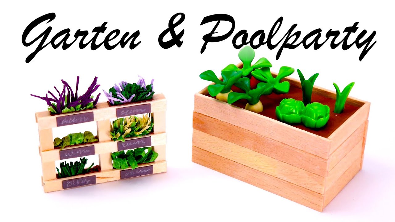 Kr&auml;uterpalette und Hochbeet basteln - Garten & Poolparty - PLAYMOBIL&reg;