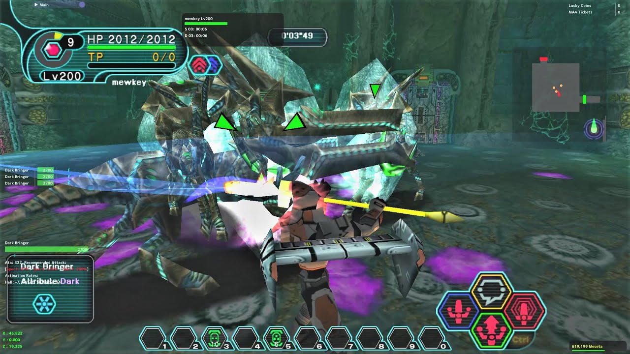 [PSOBB Unseen] Maximum Attack E: Ruins　3