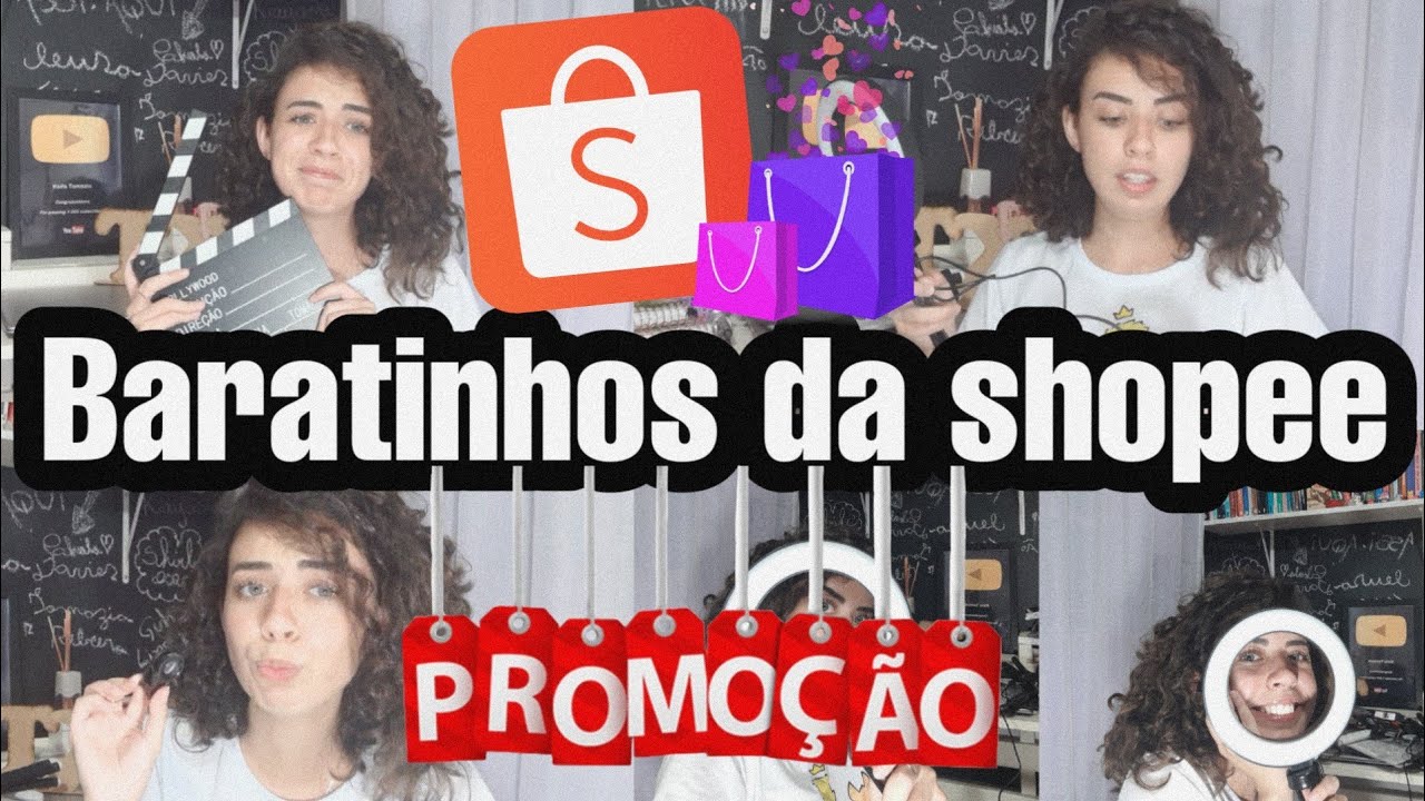 Equipamento para gravar v&iacute;deos/Comprei tudo na Shopee/Ring Light baratinha!