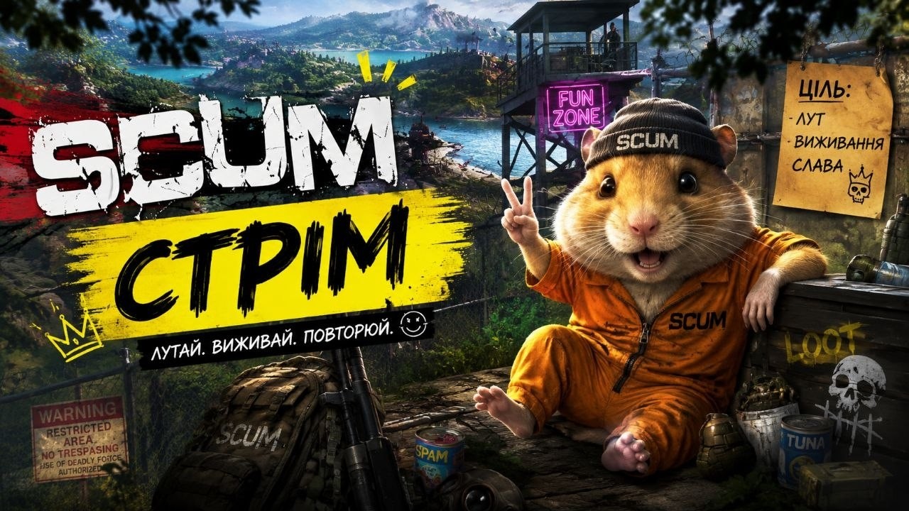 SCUM 😈 | СТРІМ | сервер: [UA] Last Breath (PVE)
