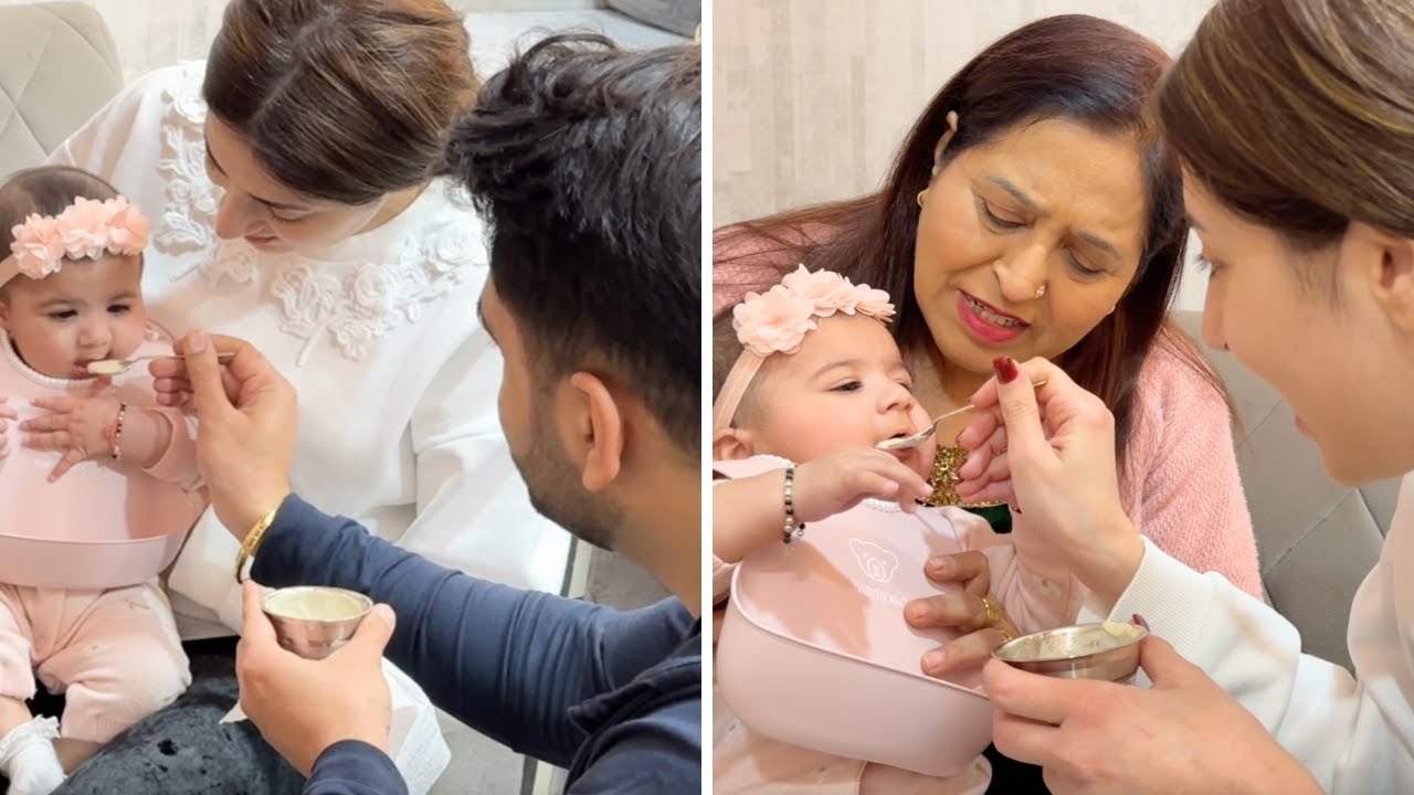 Chia Ki First Meal 🥘 DO WATCH HER CUTE REACTION ❤️ *Baby Weaning Started*
