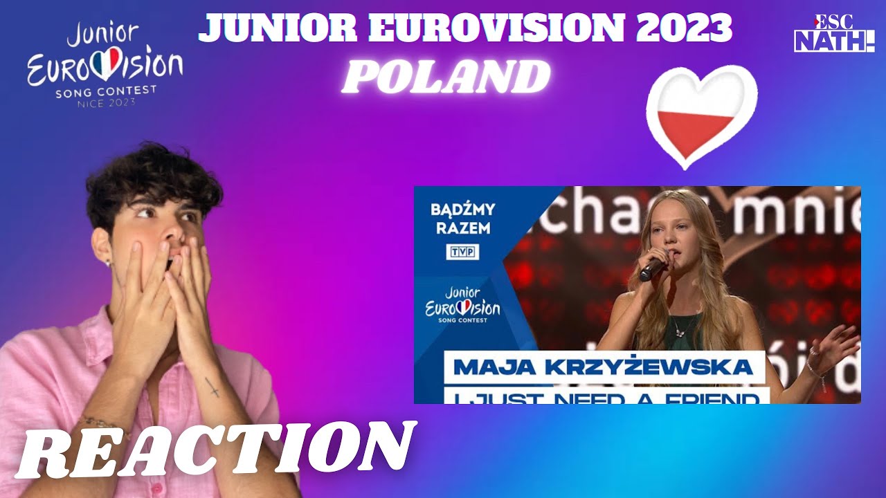 Reaction 🇵🇱 Maja Krzyzewska - I Just Need A Friend (Junior Eurovision 2023 Poland)