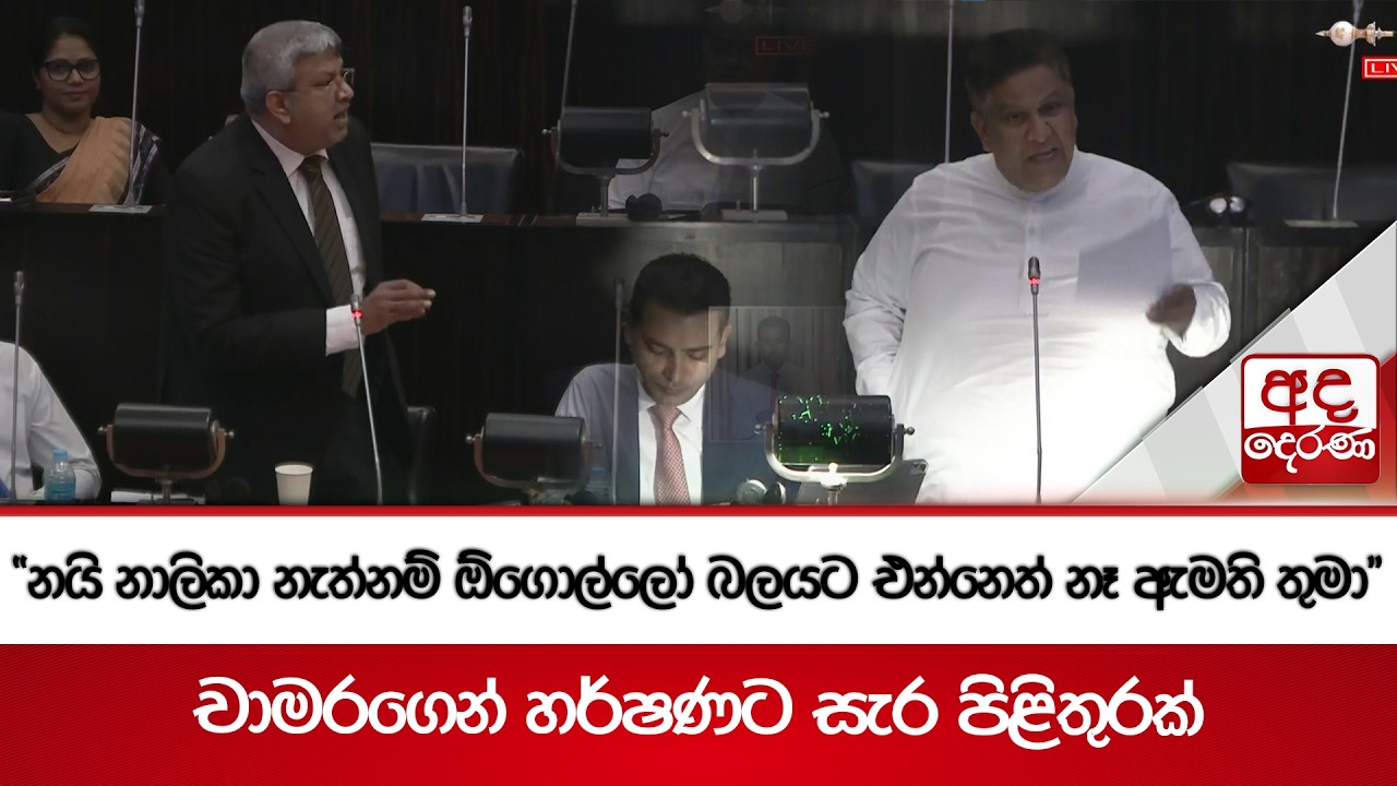 ''නයි නාලිකා නැත්නම් ඕගොල්ලෝ බලයට එන්නෙත් නෑ ඇමති තුමා