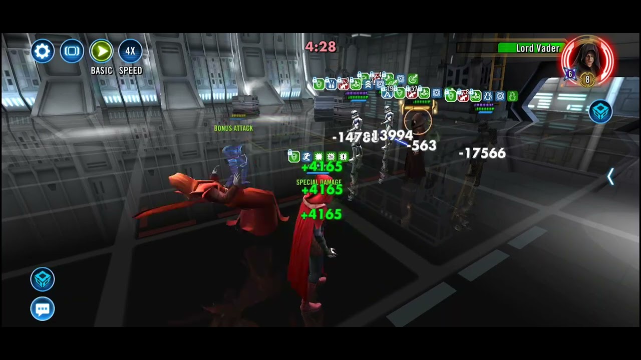 SWGOH Merrin Wrecks Wordy Attacker Lord Vader (More Optimized/Reliable Version) 3v3 GAC