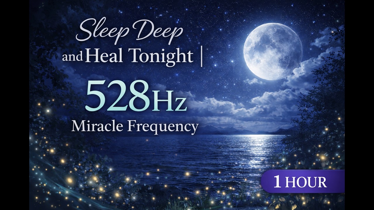 Sleep Deep and Heal Tonight ｜ 528Hz Miracle Frequency (1 Hour)