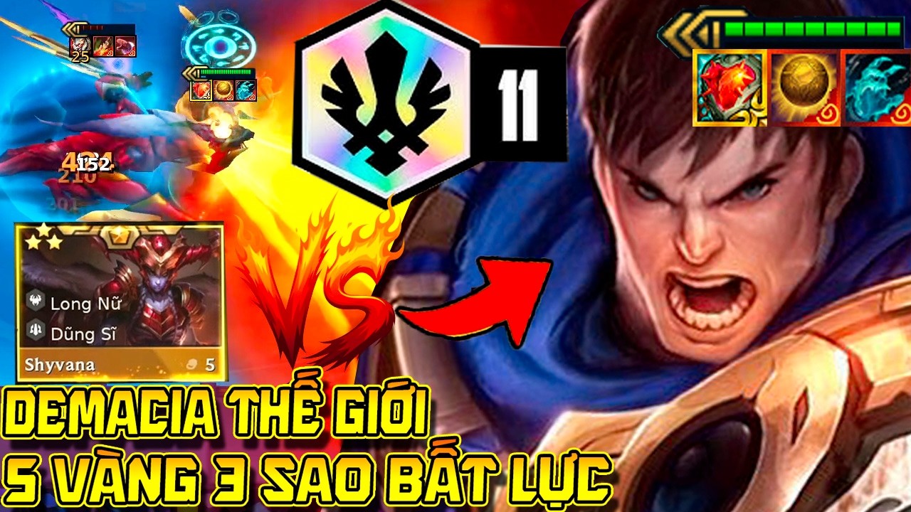 TRÙM CUỐI GAREN 3 SAO ĐỒ THẾ GIỚI: SỨC MẠNH ÁP ĐẢO KHIẾN SHYVANA 5 VÀNG 3 SAO KHÓC THÉT !!!