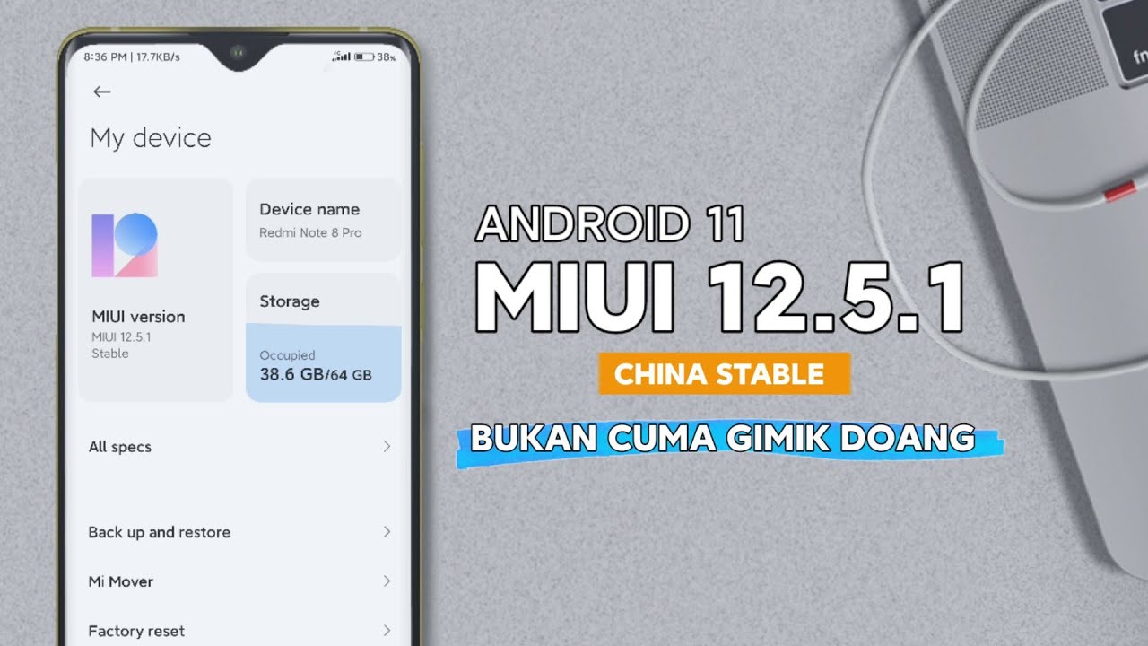 REVIEW MIUI 12.5.1 CHINA STABLE ANDROID 11 | REDMI NOTE 8 PRO
