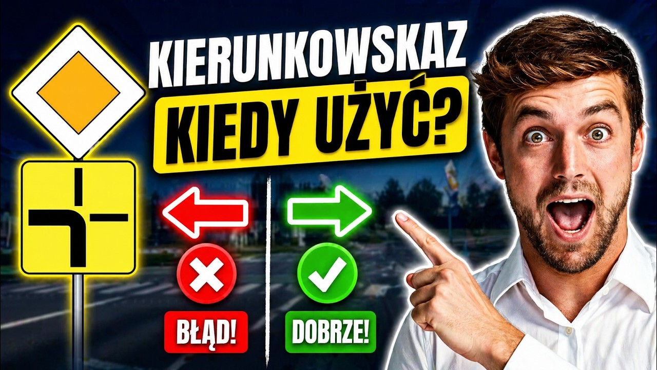 Kierunkowskaz na drodze z pierwszeństwem — kiedy trzeba go użyć?