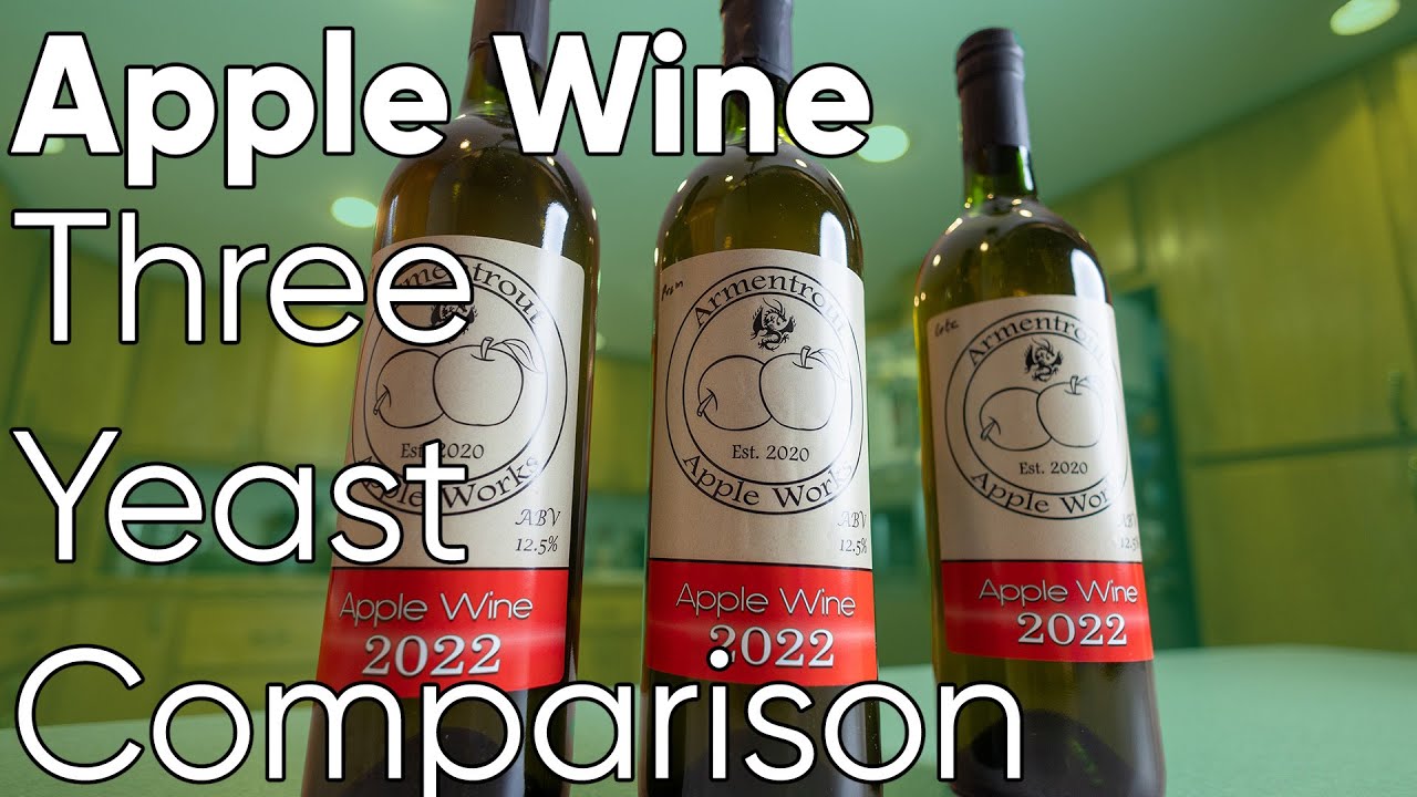 Apple Wine - Testing Three Yeasts - Which is the best?