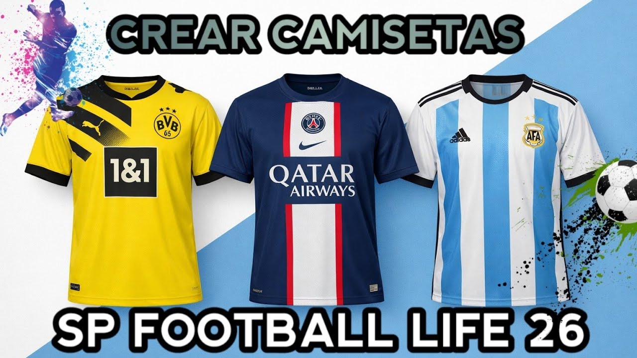 ¿CÓMO DESCARGAR E INSTALAR? KITS Y CAMISETAS EN SP FOOTBALL LIFE 26🔥⚽