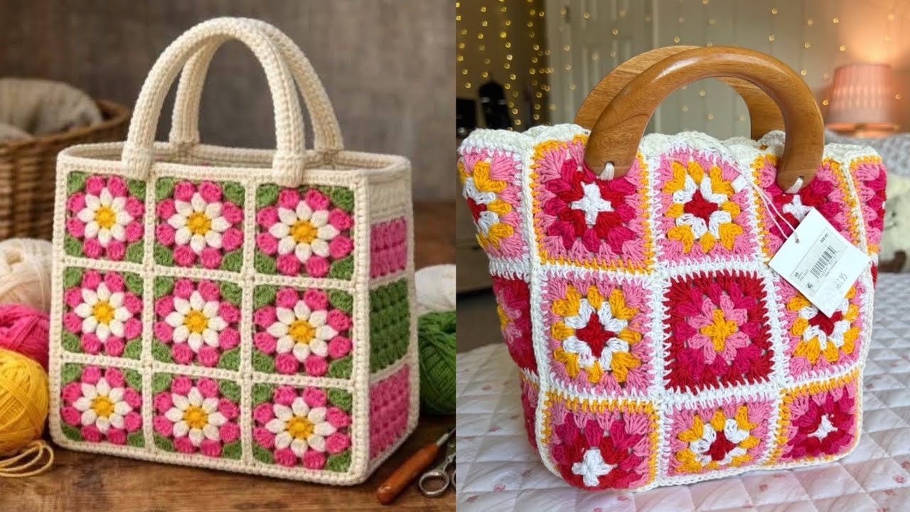 Very Attractive Free Crochet Patterns Crochet 🧶 Handbags Embroidery Designs Top Trending Ideas 