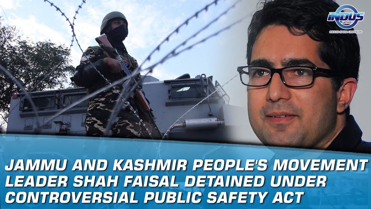 Jammu and Kashmir People's Movement Leader Detained Under Controversial Public Safety Act|Indus News