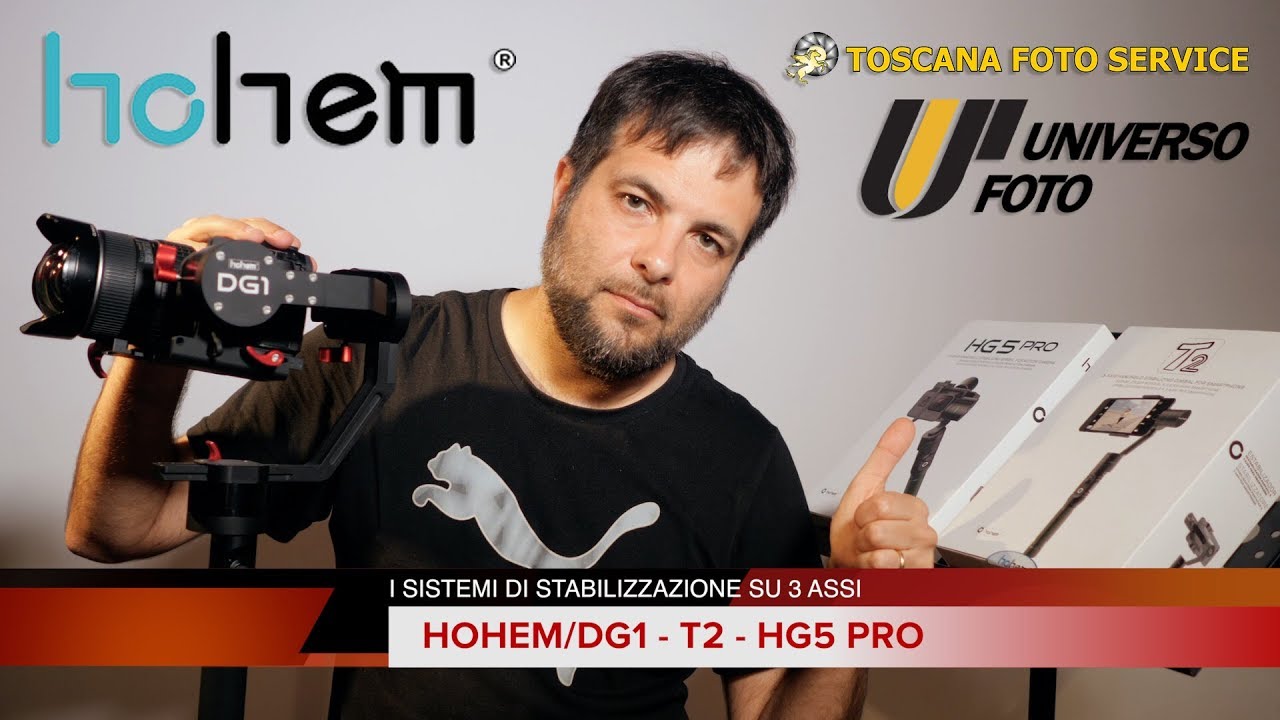 Gimbal Hohem Dg1 - T2 - HG5 Pro Stabilizzazione su 3 assi
