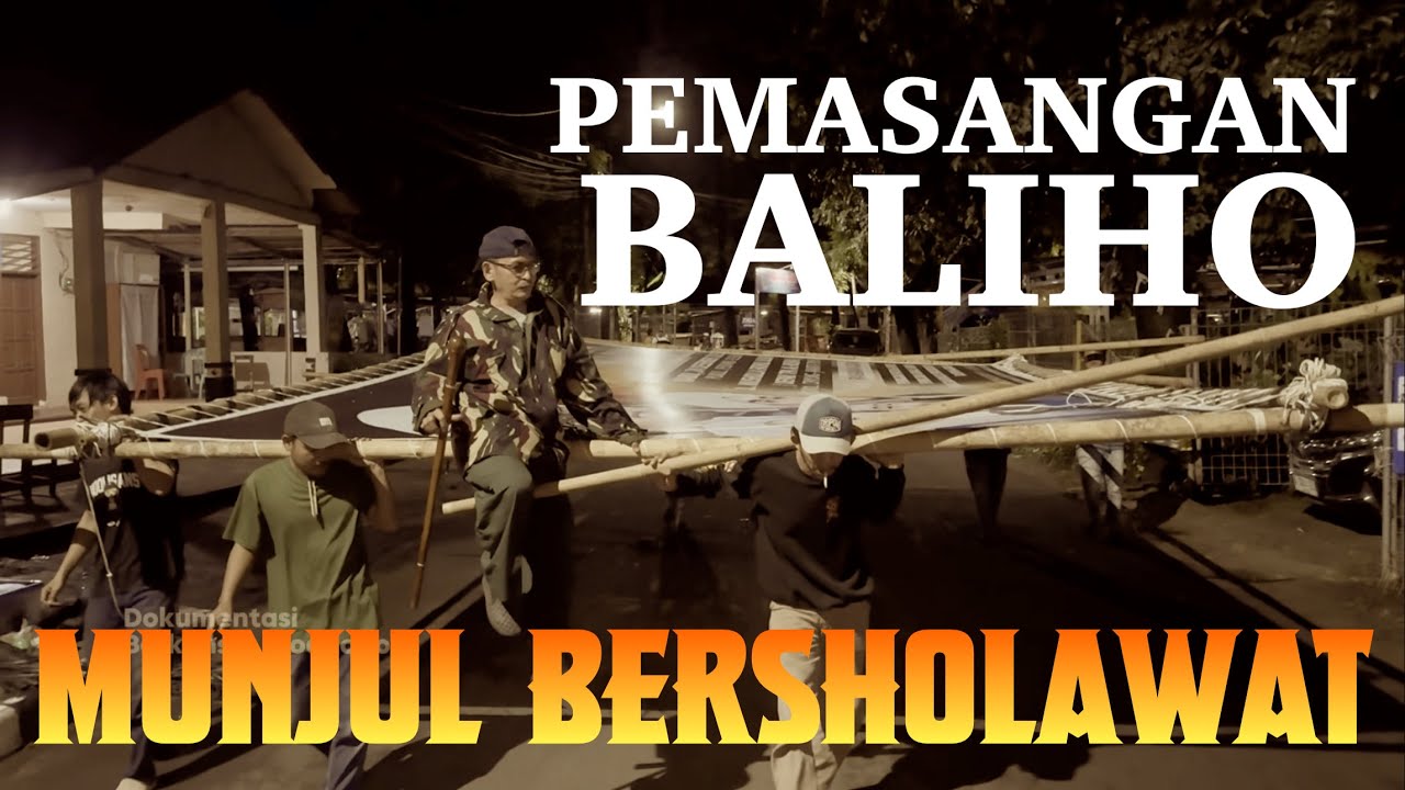 PEMASANGAN BALIHO MAJELIS NURUL MUSTHOFA - MUNJUL BERSHOLAWAT 24 DESEMBER 2025