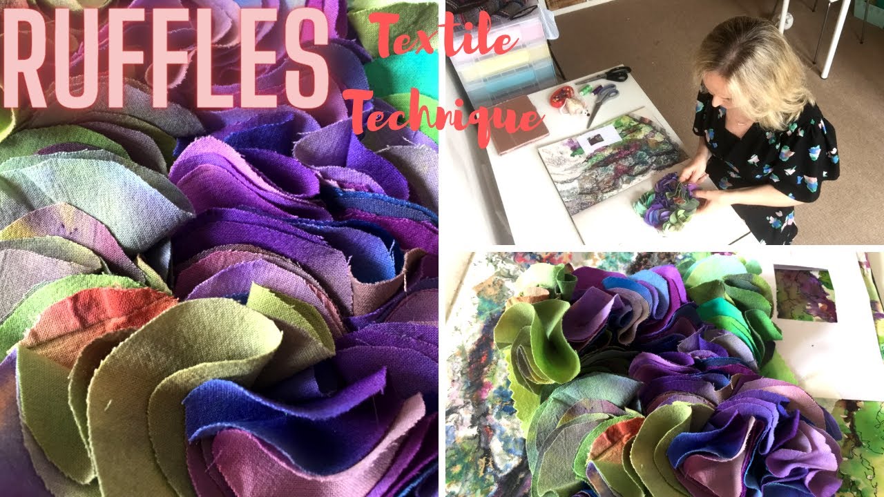 DIY RUFFLES Textile Techniques | Translating Drawings into Textiles | Didsbury Art Studio